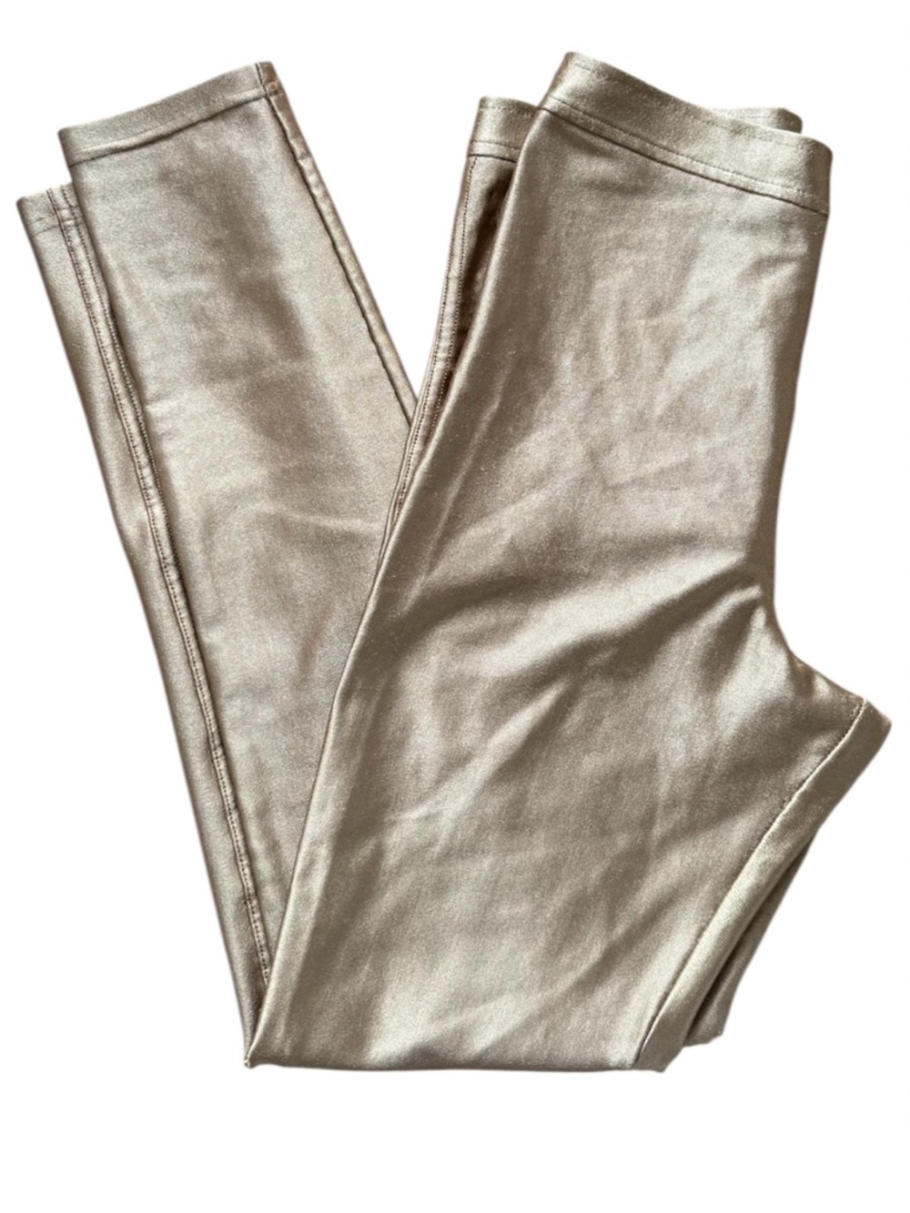 *Damaged* Y2K  American Apparel High Rise Gold Disco Pants - Picture 2 of 15